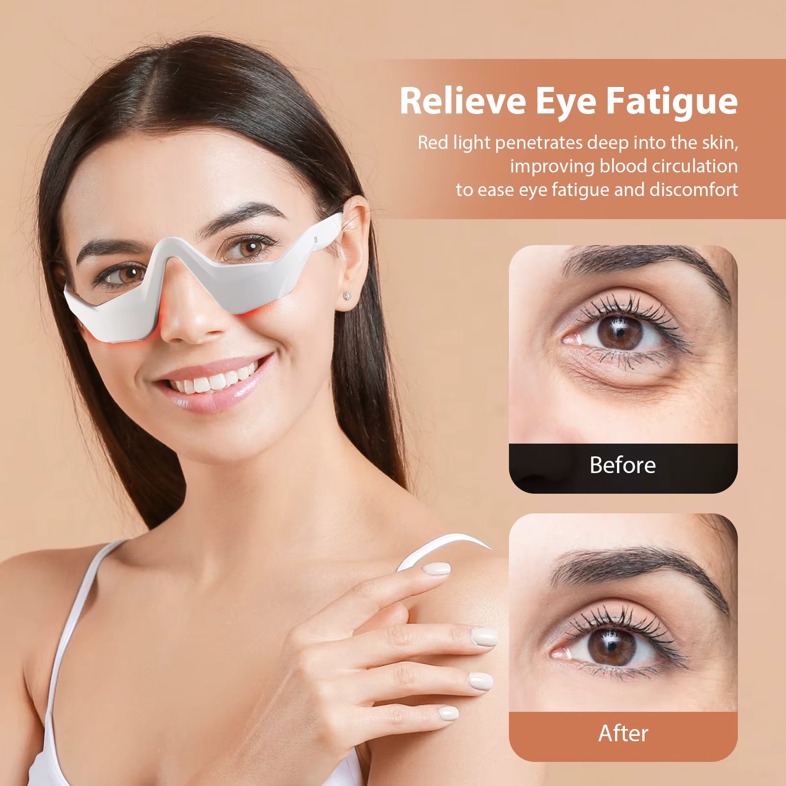 EMS Red Light Eye Massager Gla - огляд і ціна Light Therapy Glasses